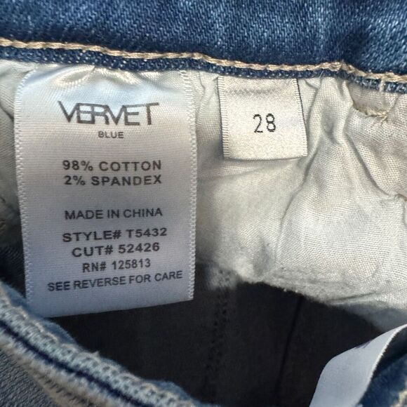 Vervet skinny distressed stretchy jean size 28 - Picture 7 of 7